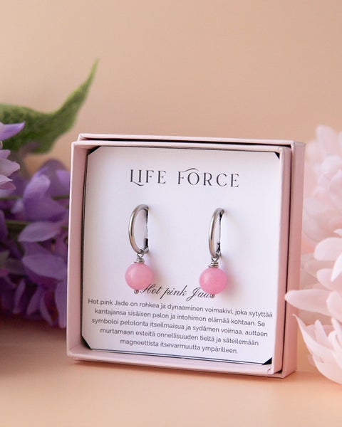 Life Force/Hot Pink Jade-hopeanv&auml;rinen